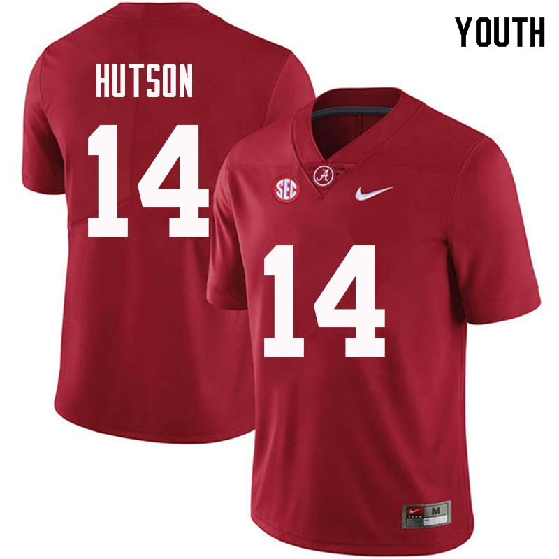 Youth #14 Don Hutson Alabama Crimson Tide College Football Jerseys Sale-Crimson